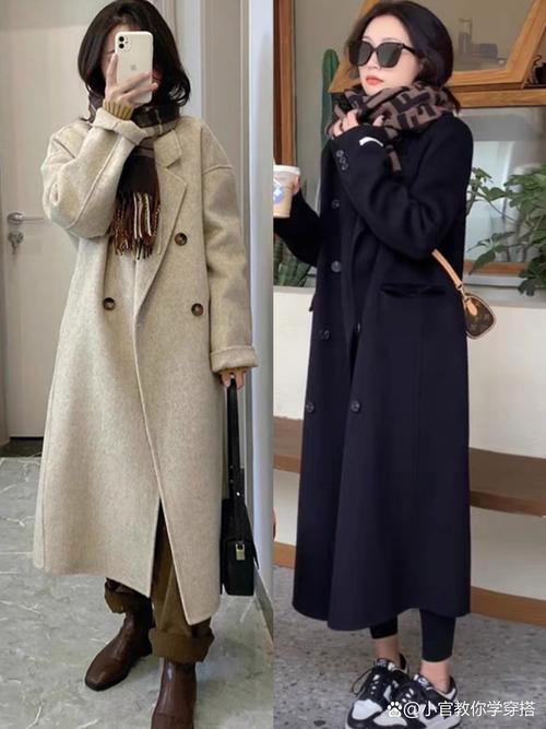 女士长款毛呢风衣怎么搭配