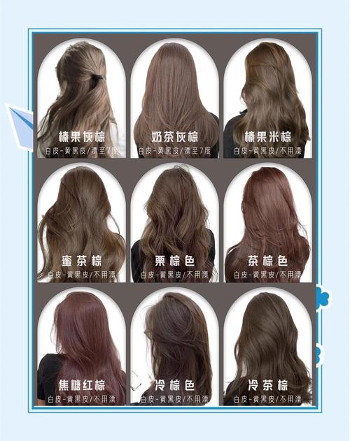 皮肤黑适合什么发色