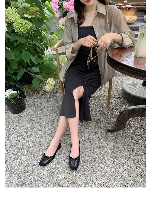 芭蕾舞绑带鞋怎么搭配