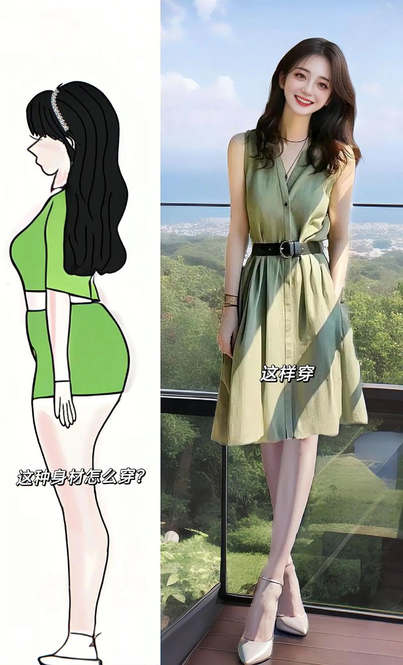 军绿裙子怎么搭配图片