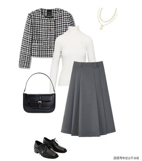 灰色裙子怎么搭配图片