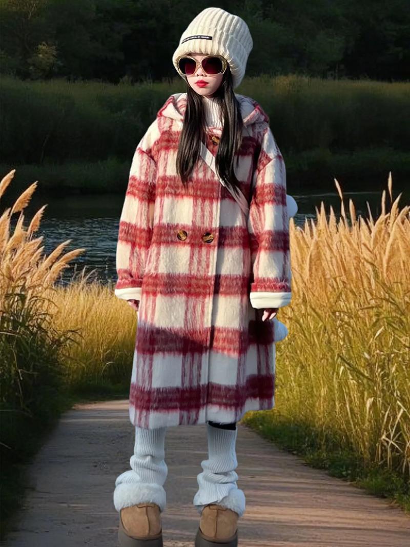 格子帽子怎么搭配外套