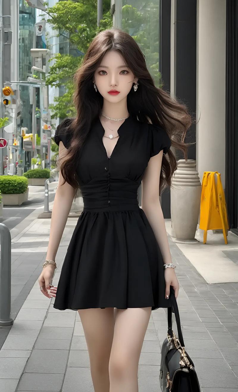 v领裙子怎么搭配