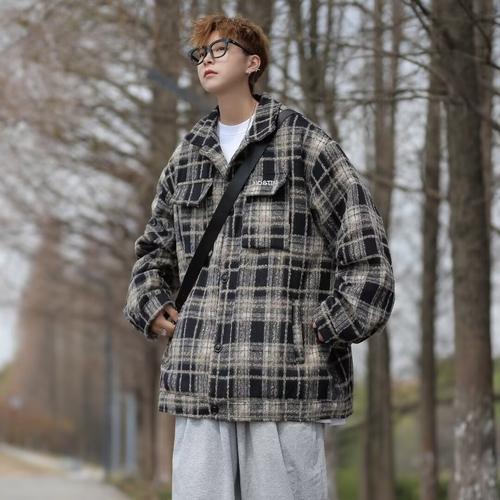 男士格子外套怎么搭配