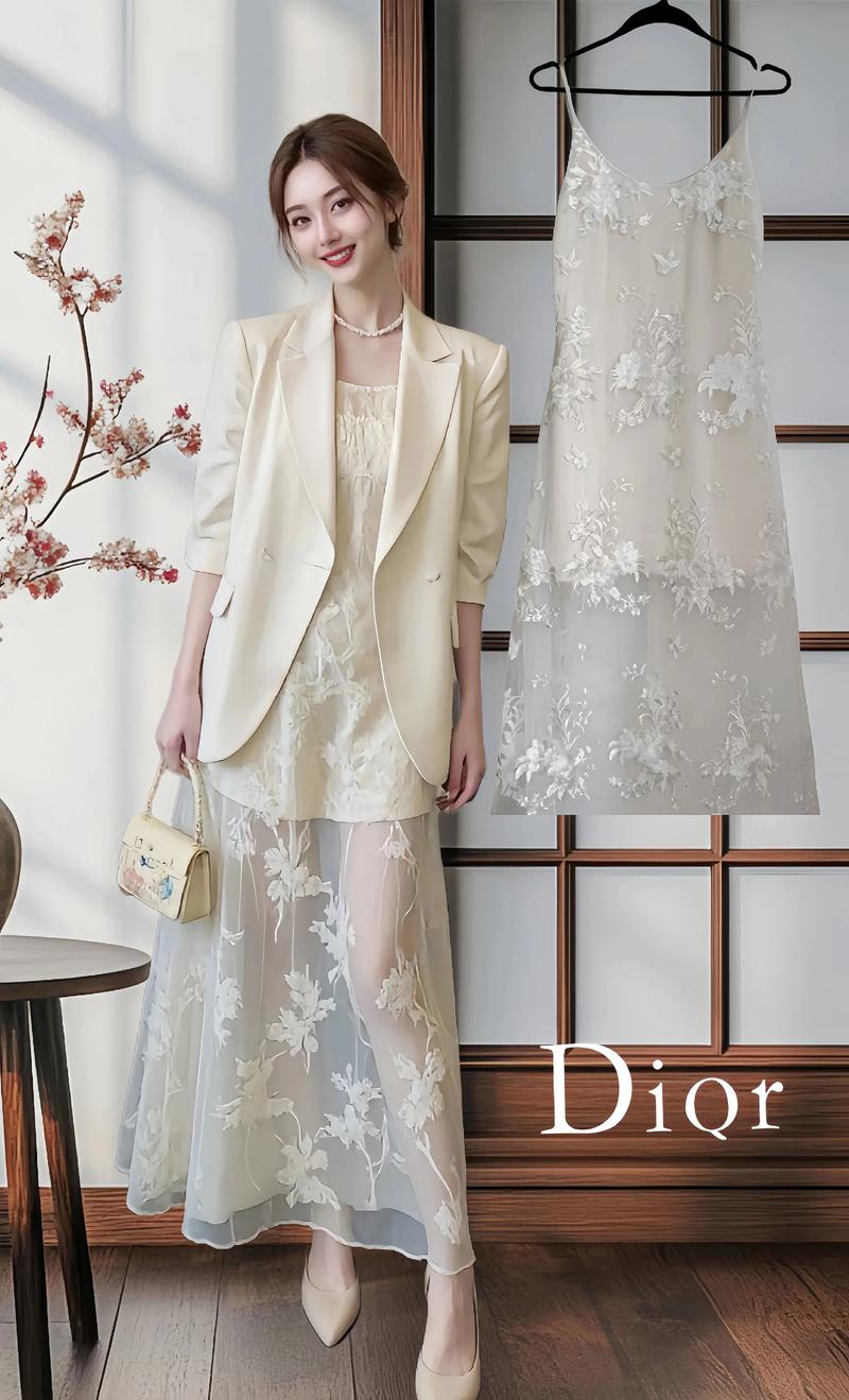 白色蕾丝裙怎么搭配外套