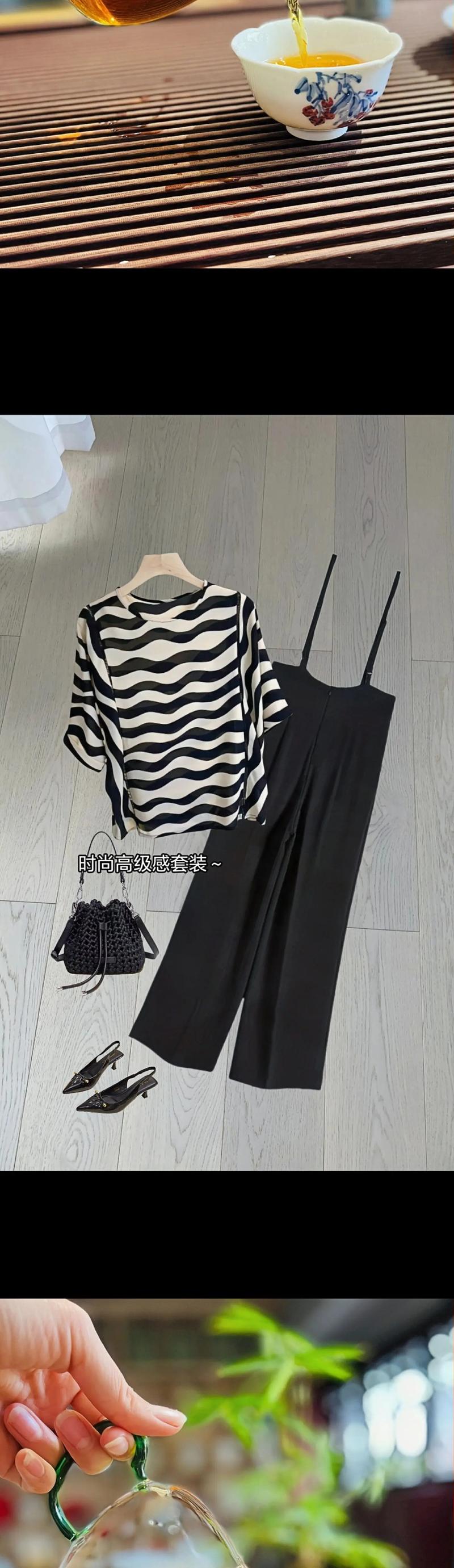 雪纺背带裤怎么搭配