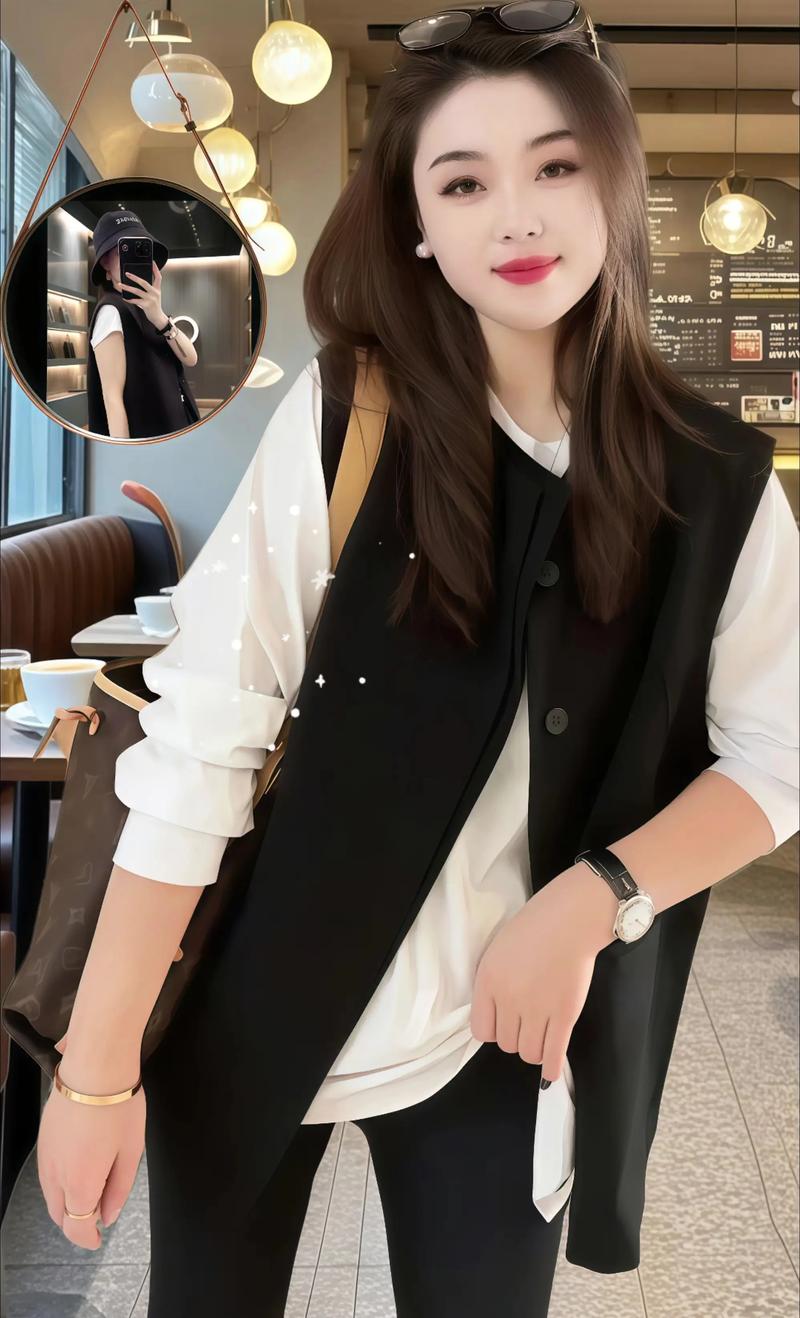 黑色西装马甲怎么搭配