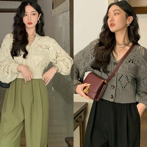 镂空开衫怎么搭配