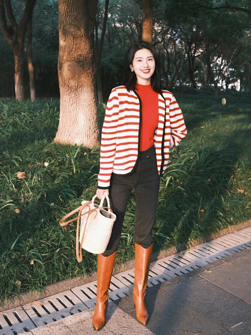 冬天怎么搭配好黑白红