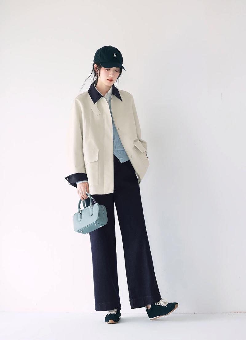 休闲短款女外套怎么搭配什么裤子好看