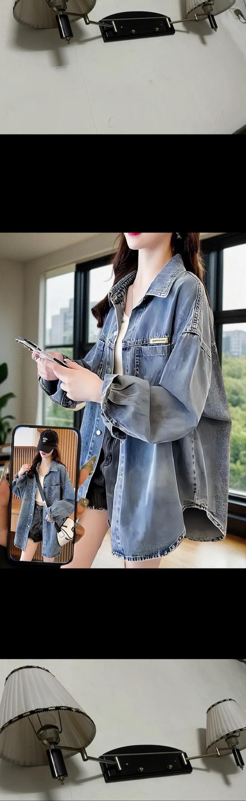 女款牛仔中长款外套怎么搭配什么裤子好看吗