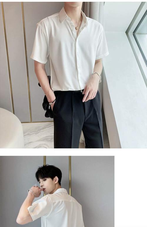 男士短寸衫要怎么搭配图片