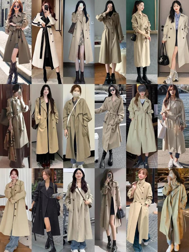 女休闲中长款风衣怎么搭配