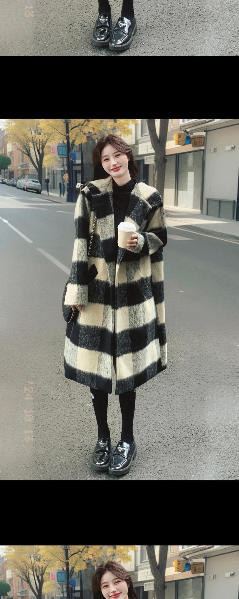 格子大衣配什么裤子