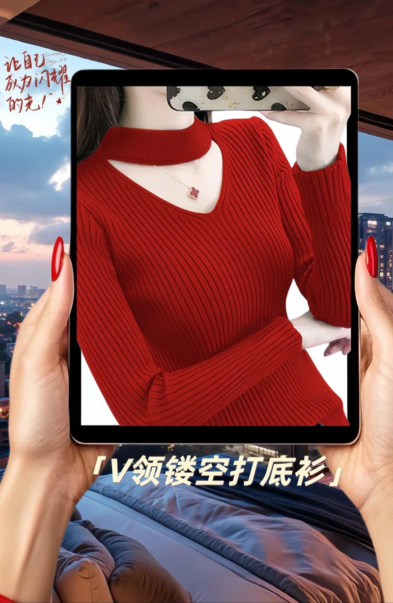 镂空绿色针织毛衣怎么搭配