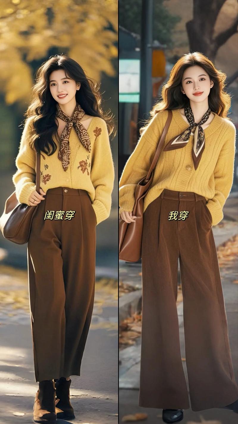 开衫阔腿裤怎么搭配外套