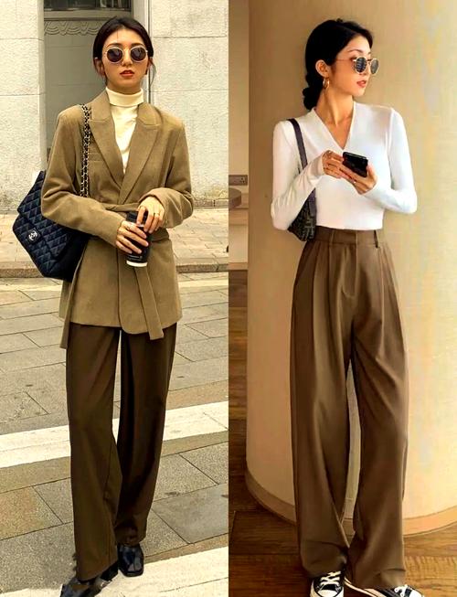 卡其色裤子棕色鞋子怎么搭配