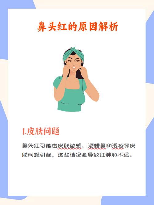 鼻尖发红什么原因