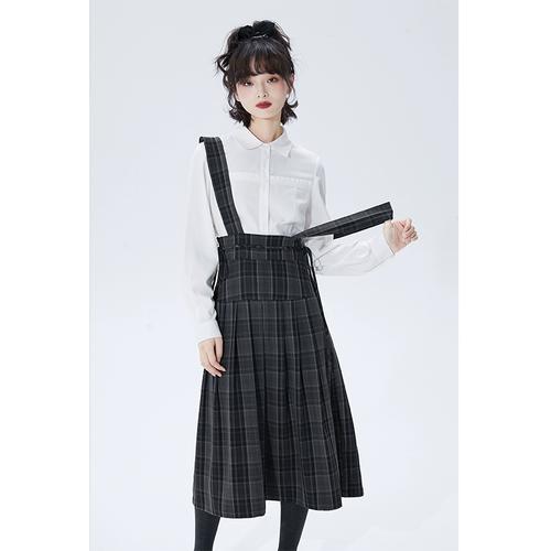 灰色格子衣服怎么搭配图片欣赏