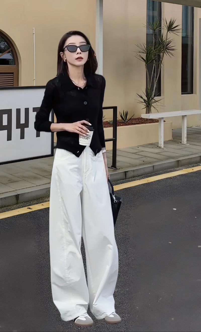 针织阔腿裤子怎么搭配