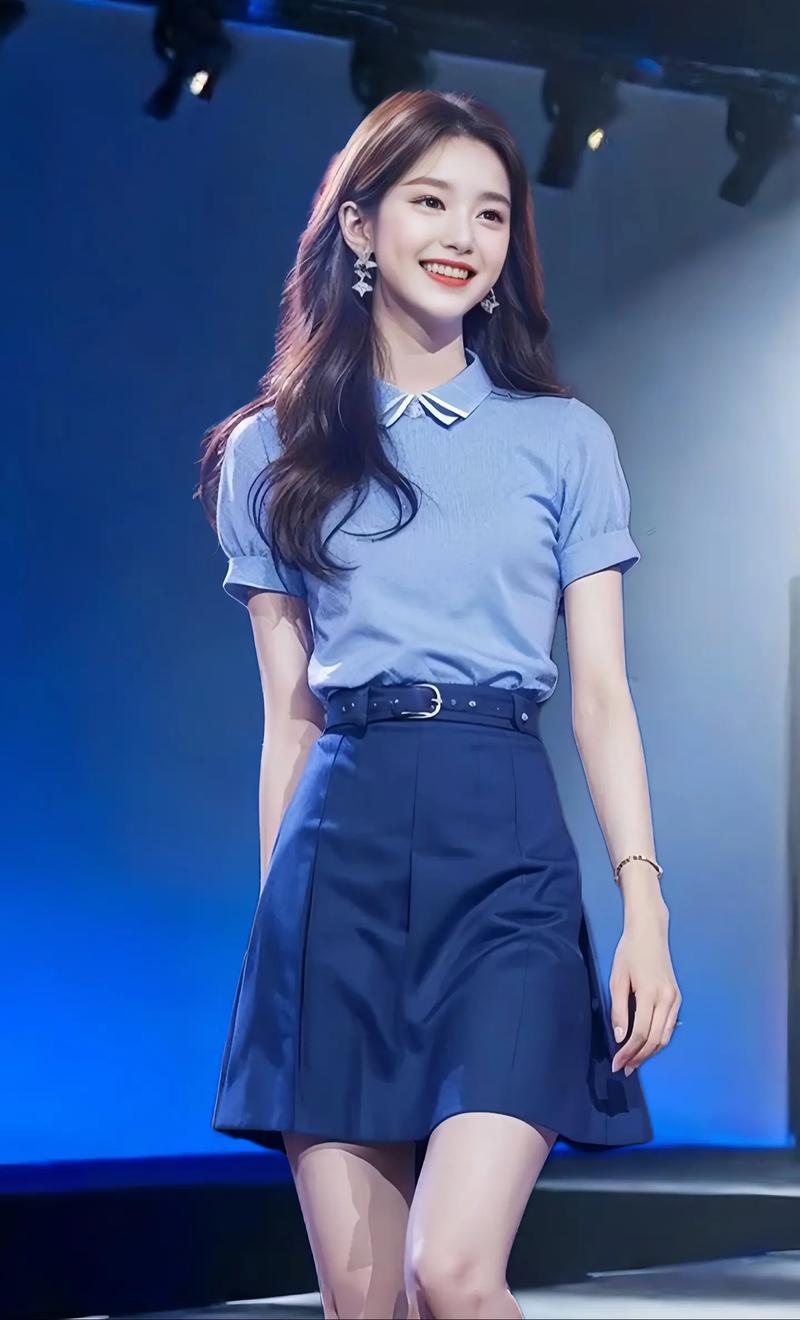 深蓝色短衣服怎么搭配