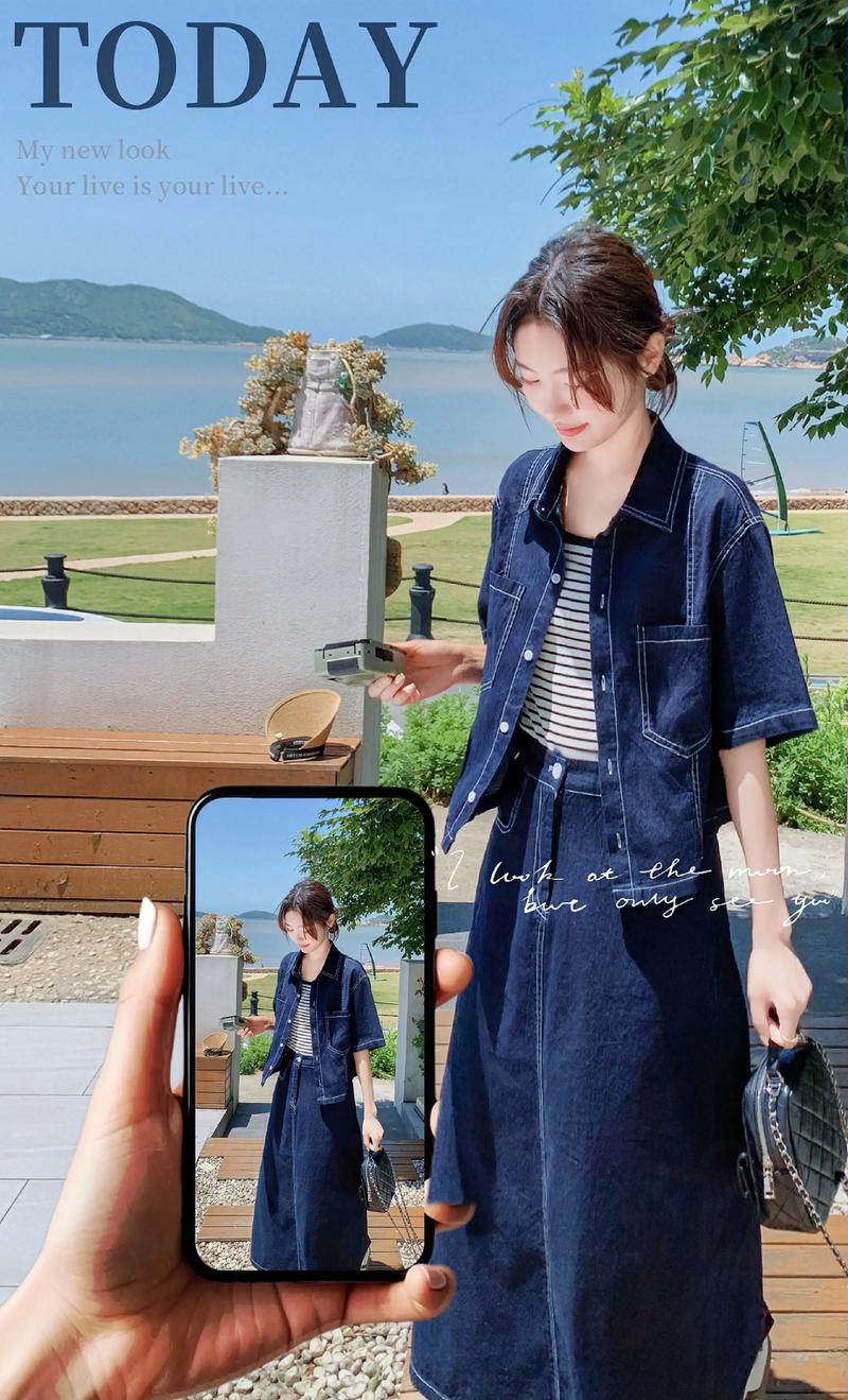 深蓝色短外套怎么搭配图片