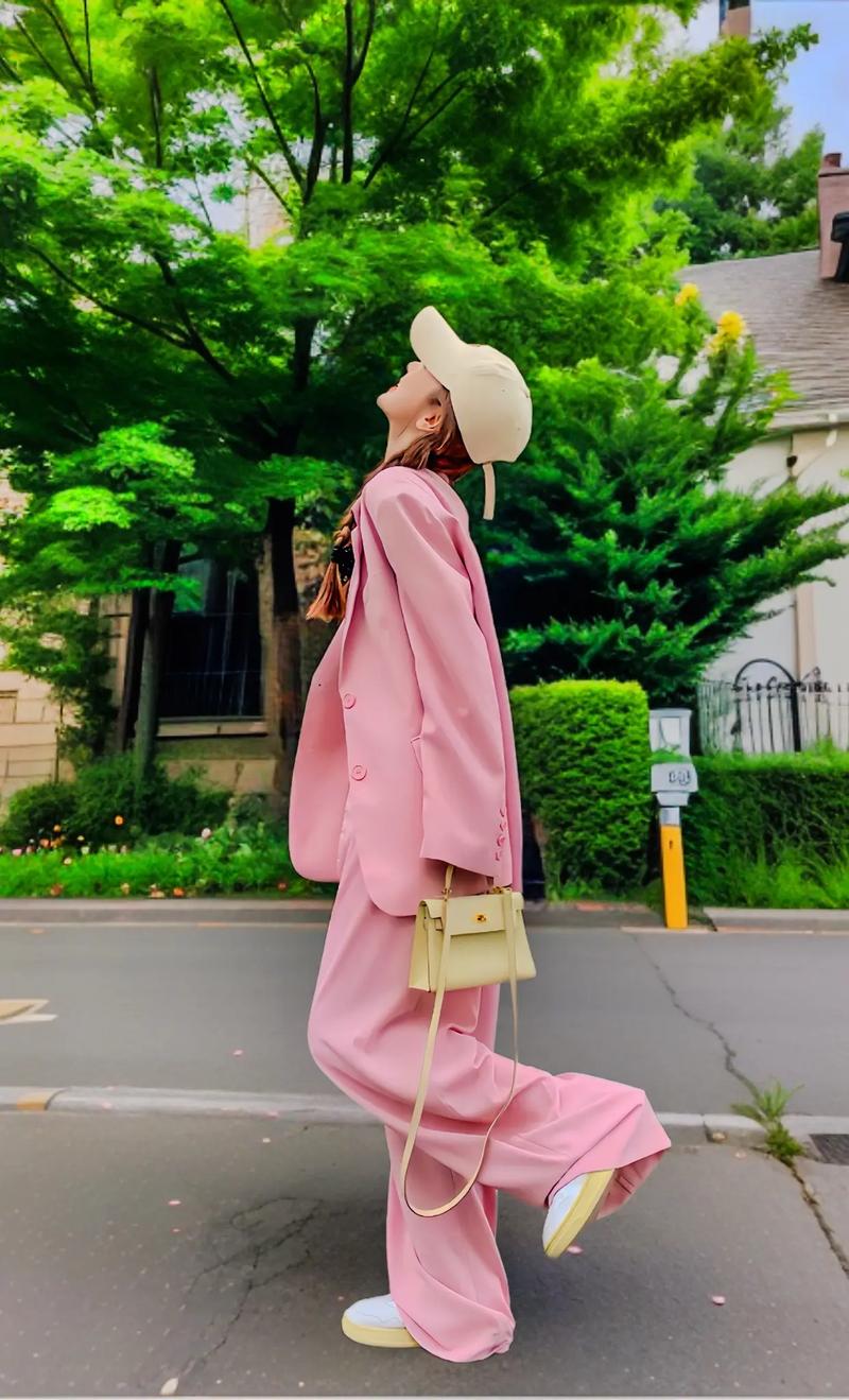 深粉色西装怎么搭配