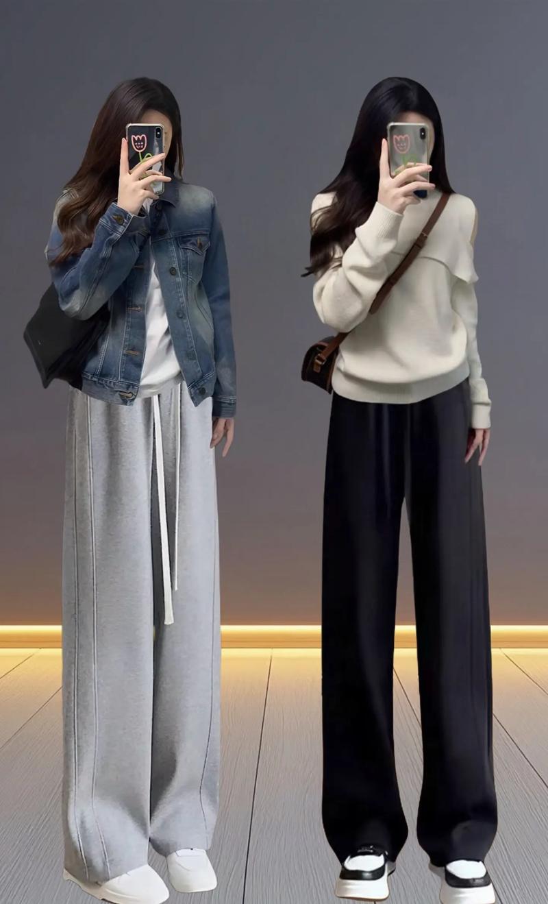 胖人怎么搭配阔腿裤图