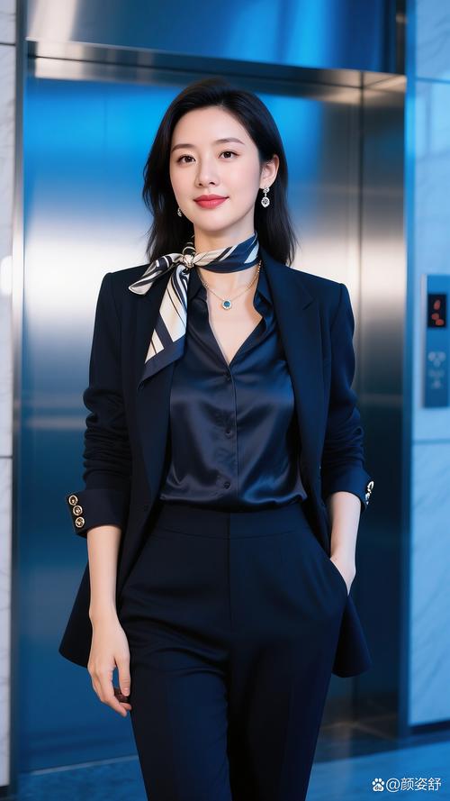 女士丝巾西服怎么搭配