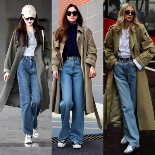 女士风衣长款外套怎么搭配什么裤子好看吗