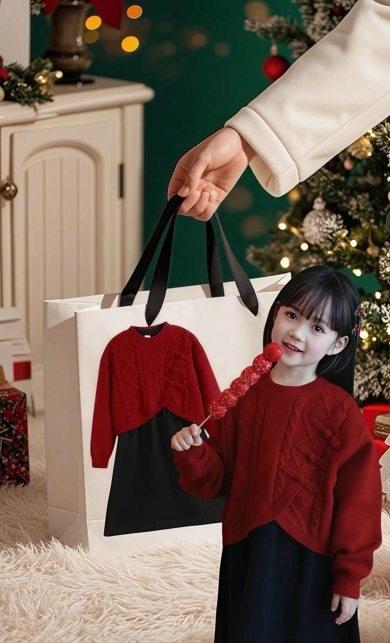 针织红色背心裙怎么搭配衣服好看吗