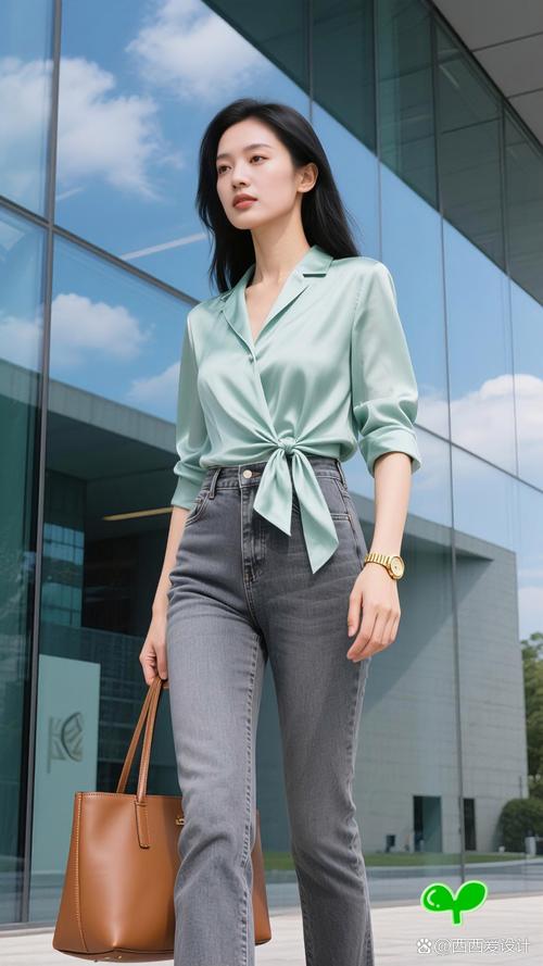 灰色裤子搭配绿色上衣怎么样