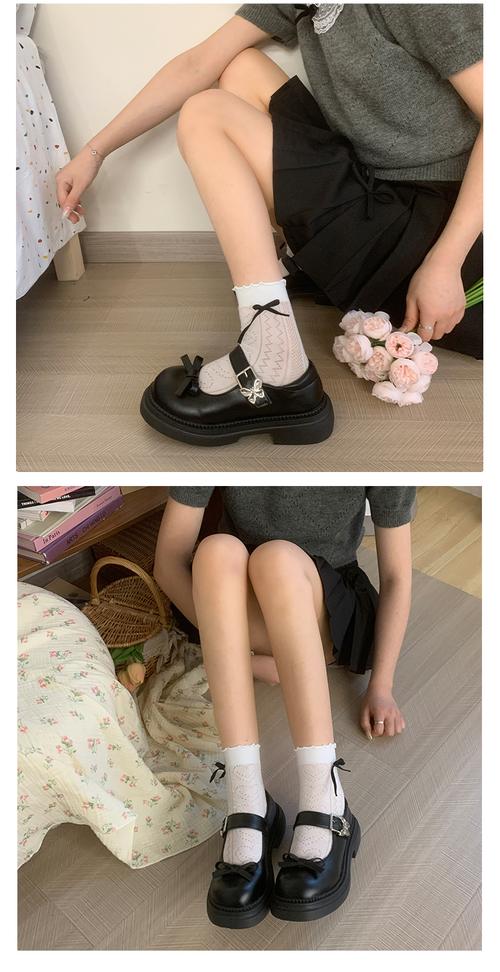 日系圆头可爱风的鞋子怎么搭配