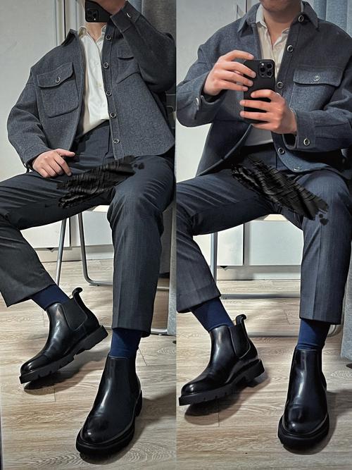 冬天男士短靴怎么搭配