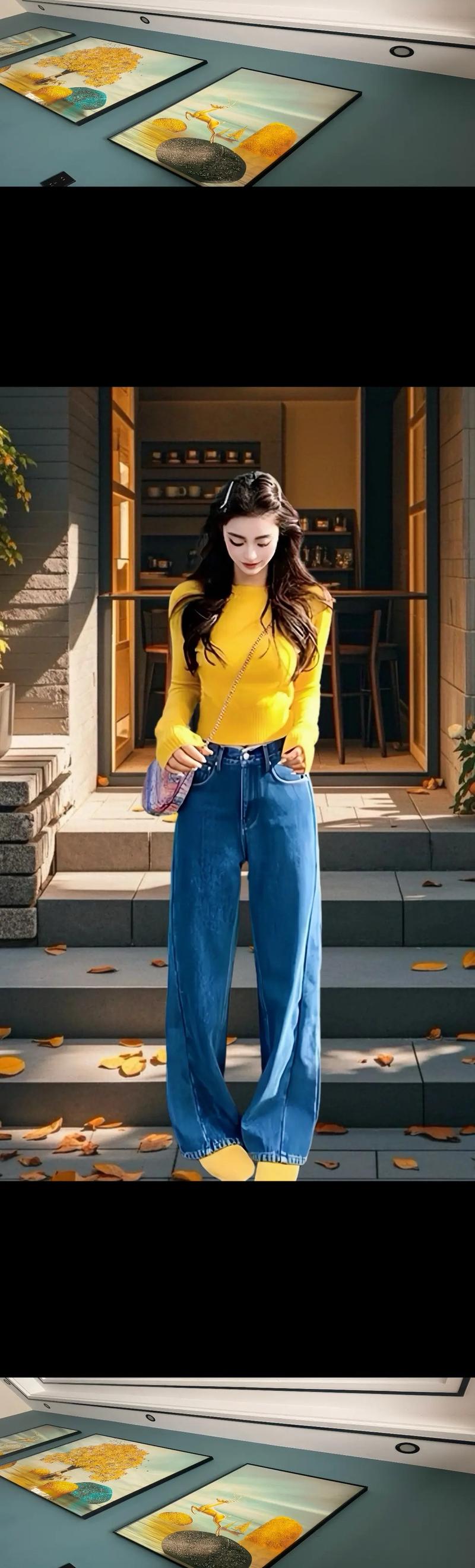 黄色套头毛衣怎么搭配