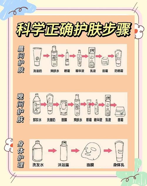 护肤品的使用顺序图片