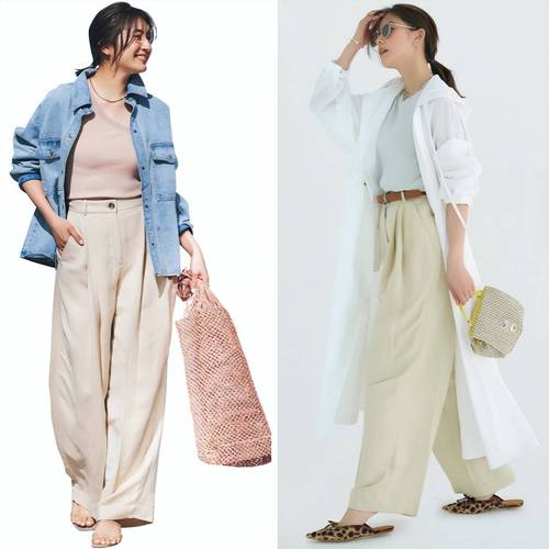 米色裤怎么搭配什么颜色鞋子好看图片