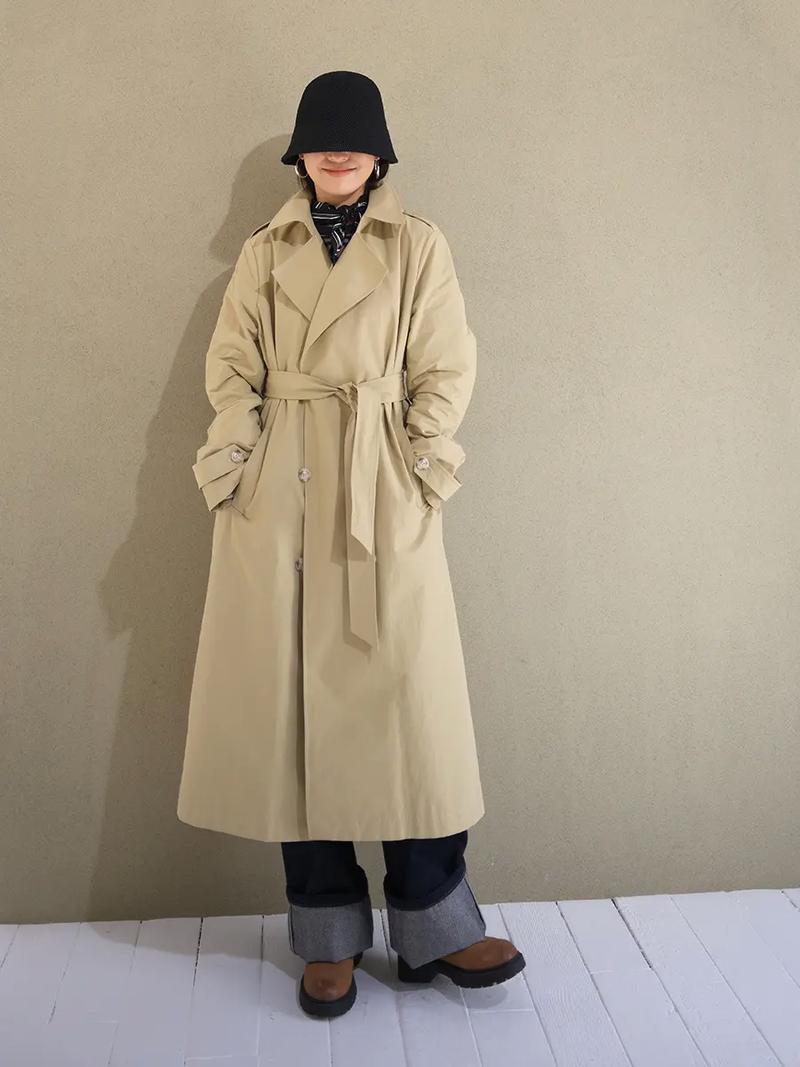 驼色长款开衫怎么搭配图片女