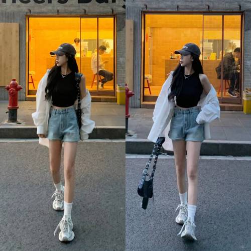 牛仔短裤搭配什么鞋