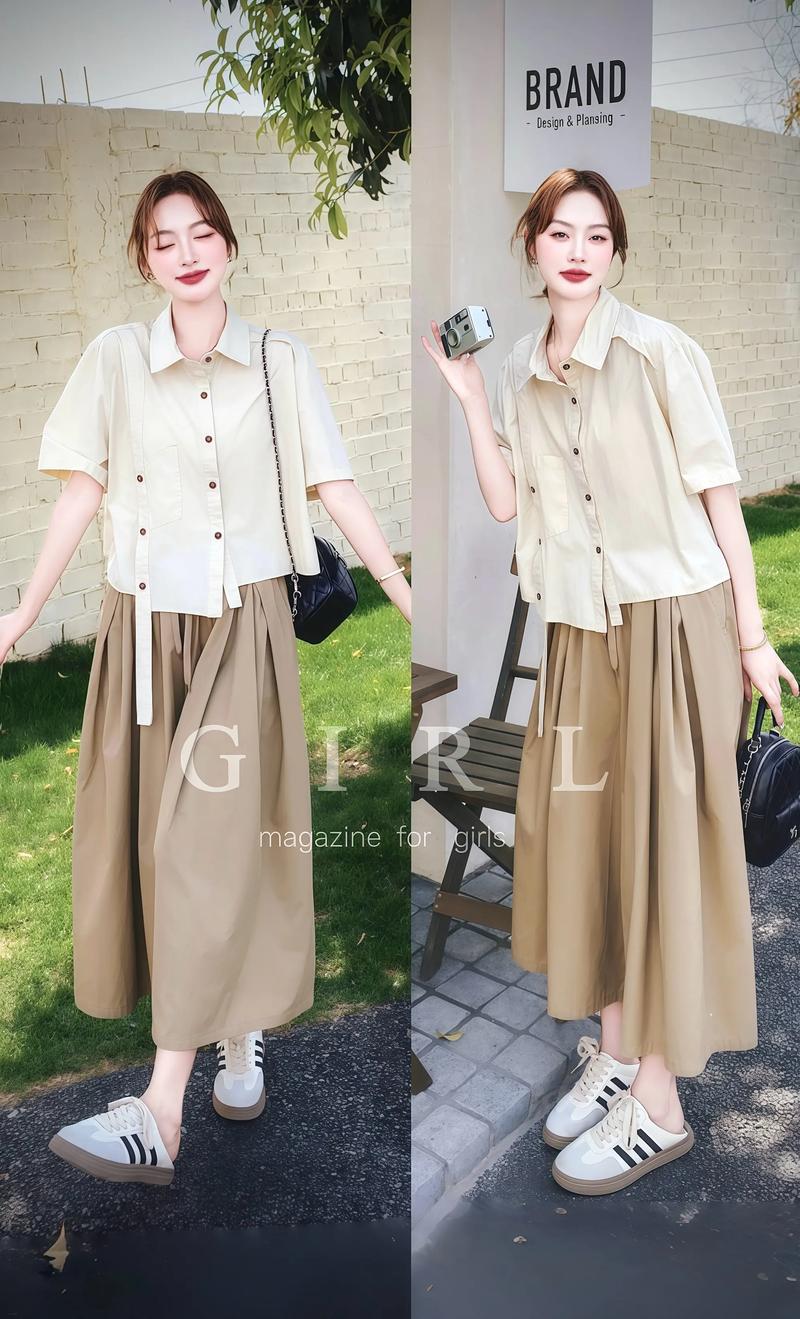 短袖配衬衫怎么搭配