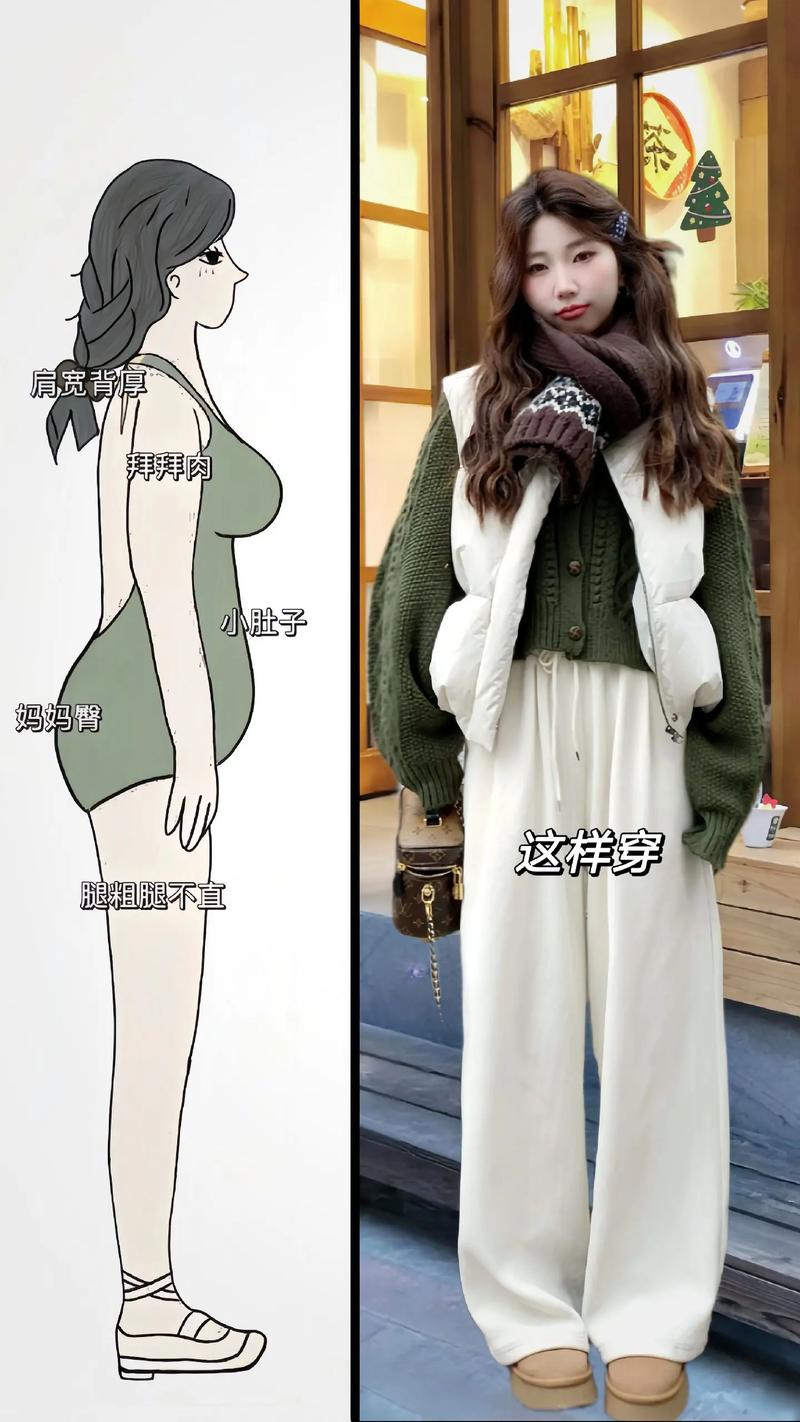 短米色针织开衫怎么搭配图片欣赏