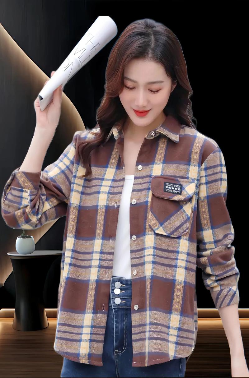 格子衬衫配什么外套