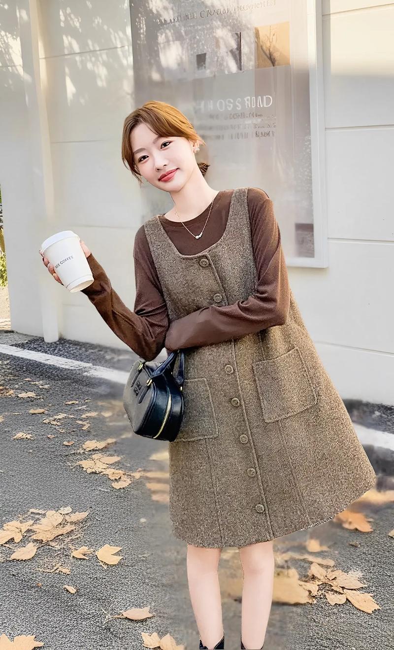 穿背心长裙怎么搭配外套