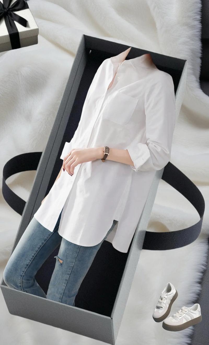 长白色的衬衫怎么搭配图片欣赏