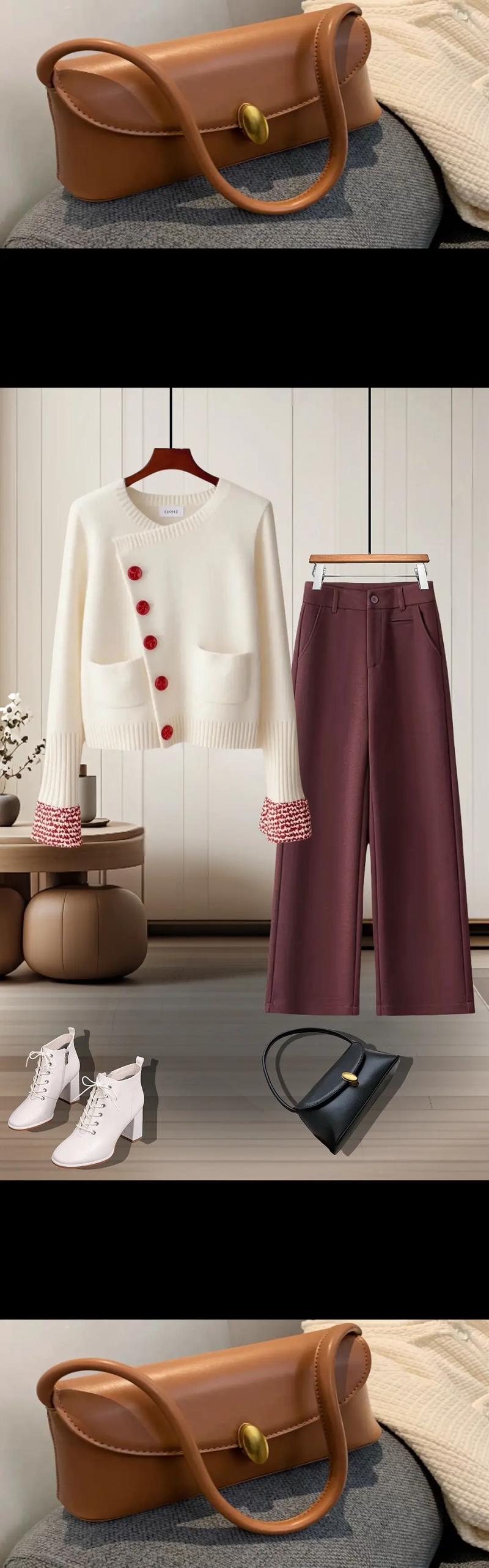 白色圆领小外套怎么搭配图片欣赏