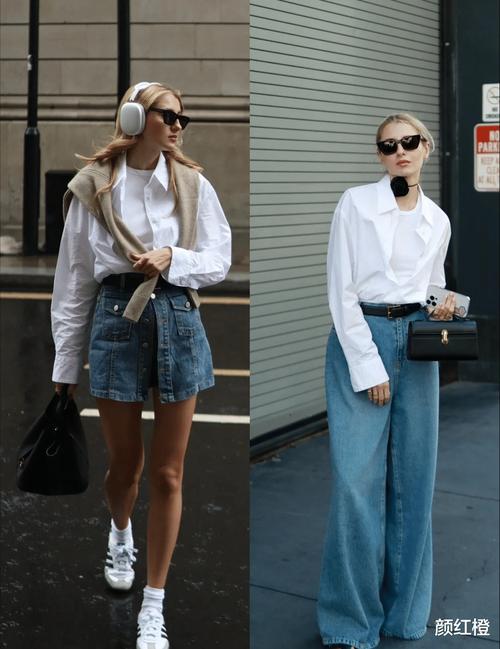 白色休闲寸衣怎么搭配图片