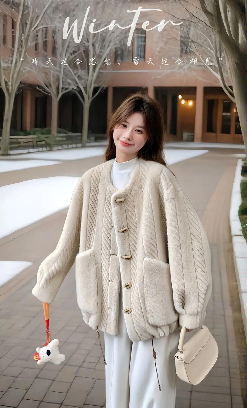 白色毛外套怎么搭配衣服好看吗