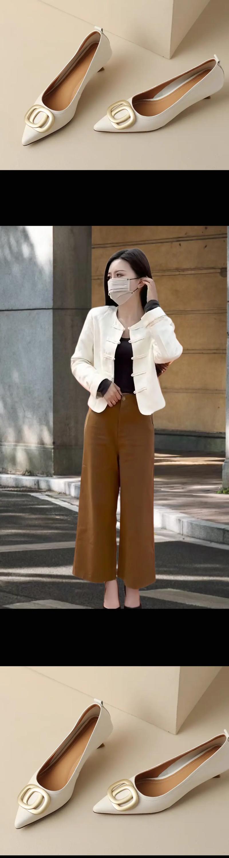 白色阔腿短裤怎么搭配图片