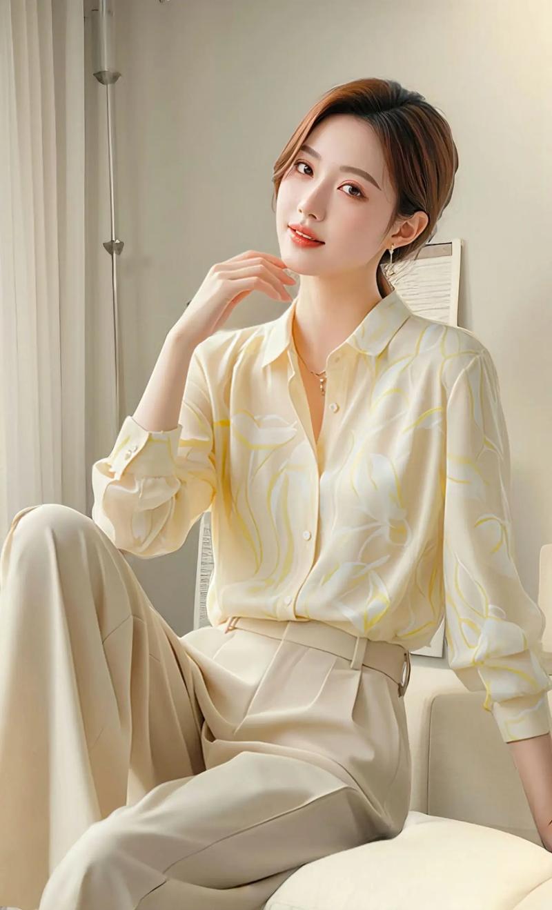 黄色衬衫配什么裤子