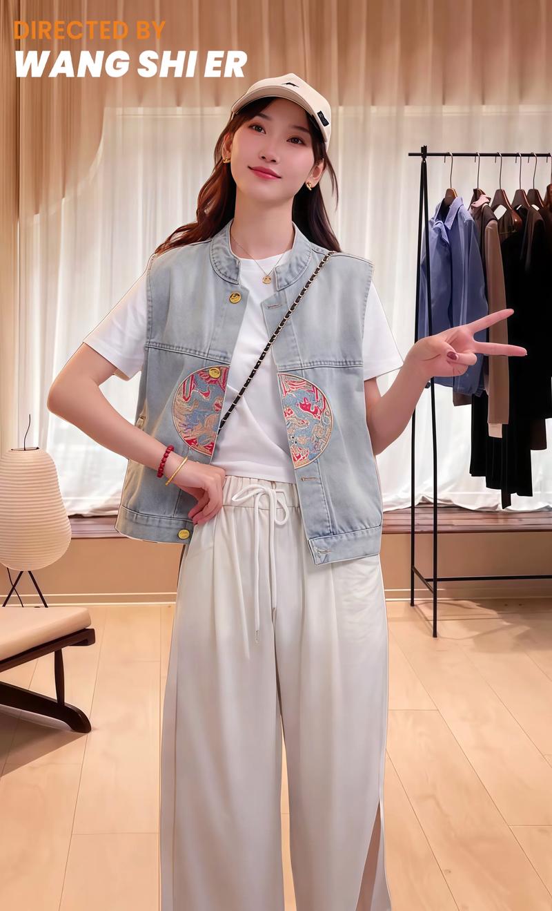 矮穿马甲怎么搭配衣服